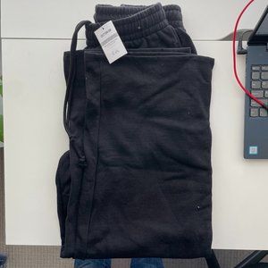 Cotton:On Cotton On Black Wide Leg Sweatpants Pants Women Medium M Black NWT
